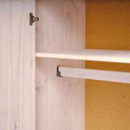 Seconique Panama 3 Door Wardrobe In White And Natural Wax Finish - thumbnail 5