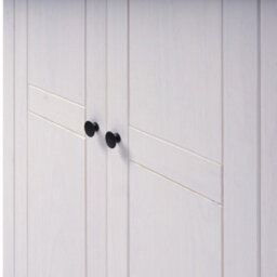 Seconique Panama 3 Door Wardrobe In White And Natural Wax Finish - thumbnail 6