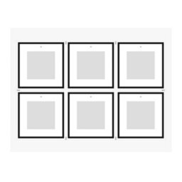 Nielsen 6 Piece Picture Frame Set For Gallery Wall - Black - thumbnail 5