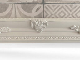 Downton Interiors Antique Style Plain White Tall Ornate Dressing Wall Mirror With Bevelled Glass 142Cm - thumbnail 6