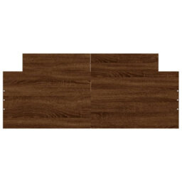 Berkfield Bed Frame With Headboard And Footboard Brown Oak 120X190 Cm - thumbnail 4