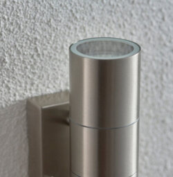 Anson Lighting Tube Stainless Steel Outdoor Pir 2 Light Wall Light - thumbnail 4