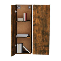 Berkfield Tv Cabinets 2 Pcs Smoked Oak 30.5X30X90 Cm Engineered Wood - thumbnail 8