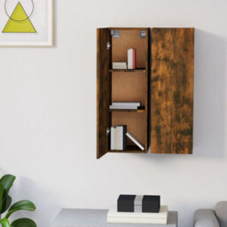 Berkfield Tv Cabinets 2 Pcs Smoked Oak 30.5X30X90 Cm Engineered Wood - thumbnail 7
