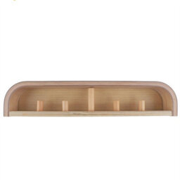 Keypak Scandi Wooden Coat Rack With Shelf - Wall Mounted 4 Hidden Hooks & 49Cm Floating Shelf For Hallways, Bedrooms & Entryways - thumbnail 7