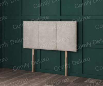 Comfy Deluxe 3 Panel 3Ft Single Silver Coniston Headboard 20Inch - image 1