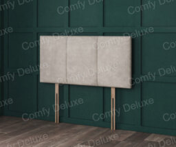 Comfy Deluxe 3 Panel 3Ft Single Silver Coniston Headboard 20Inch