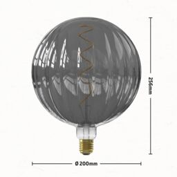Calex Pulse E27 0W 40Lm 360° Smoky Ufo Warm White Led Filament Dimmable Filament Light Bulb - thumbnail 5