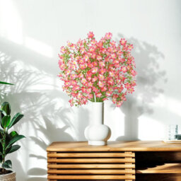 Artificial Flowers 8Pcs Loose Fake Flowers Long Stem Artificial Flower Outdoor Uv Resistant Artificial Plant (Pink - thumbnail 3