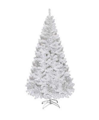 Abaseen - 7Ft White Artificial Christmas Tree, 1000 Tips Xmas Tree Easy Assembly Foldable Reusable Strong Stand, Indoor Outdoor De - image 1