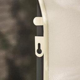 Furniturebox Uk Somerset Cream Medium Arched Window 90X40Cm Garden Mirror - thumbnail 4