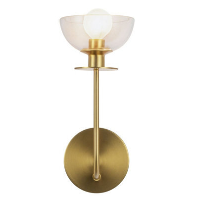 Luminosa Lighting Elstead Alora Mood Sylvia Wall Lamp Contemporary Brushed Gold 1X E14 - image 1