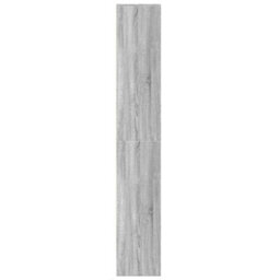 Berkfield Highboard With Led Grey Sonoma 69X32.5X200 Cm Engineered Wood - thumbnail 7