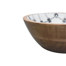 Artisan Furniture Solid Wood 2X Lacquered Flower Bowl Set - thumbnail 5