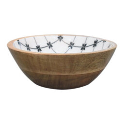 Artisan Furniture Solid Wood 2X Lacquered Flower Bowl Set - thumbnail 7