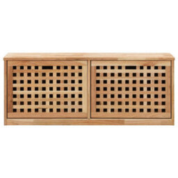 Walplus Shoe Storage Bench 94X20X38 Cm Solid Walnut Wood - thumbnail 3