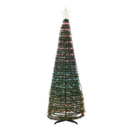 Beliani Floor Christmas Decoration Smart Led With App Saarloq Christmas Tree 160 Cm Green - thumbnail 5