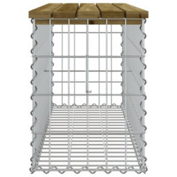 Walplus Garden Bench Gabion Design 103X31.5X42 Cm Impregnated Wood Pine - thumbnail 4