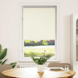 Berkfield Durable Roller Blind Blackout Off White 85X175 Cm Fabric Width 80.7 Cm Polyester - thumbnail 1