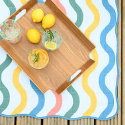 Summerhouse By Navigate Portofino 150 X 150Cm Large Picnic Blanket Wavy Stripe - thumbnail 5