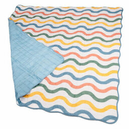 Summerhouse By Navigate Portofino 150 X 150Cm Large Picnic Blanket Wavy Stripe - thumbnail 3