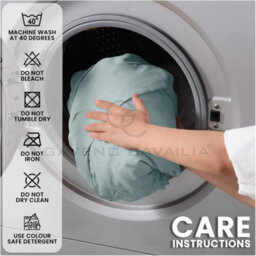 Gc Gaveno Cavailia Plain Dyed Fitted Bedsheet Super King Duck Egg Super Soft & Comfy Non Iron Fitted Sheet - thumbnail 5