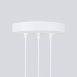 Sollux Lighting Karbon Aluminum White 3 Lights Minimalist Pendant Ceiling Light - thumbnail 9
