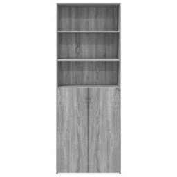 Berkfield Highboard Grey Sonoma 70X42.5X185 Cm Engineered Wood - thumbnail 4