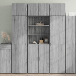 Berkfield Highboard Grey Sonoma 70X42.5X185 Cm Engineered Wood - thumbnail 1
