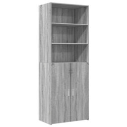 Berkfield Highboard Grey Sonoma 70X42.5X185 Cm Engineered Wood - thumbnail 2