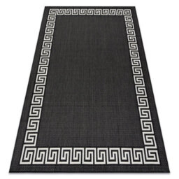 RugsX Carpet Sisal Flat 49373690 Greek Black Cream 200X290 Cm - thumbnail 4