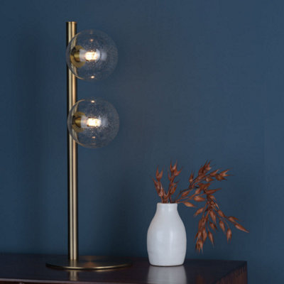 Pagazzi Lighting Pagazzi Ophelia 2-Light Warm Brass Table Lamp - image 1