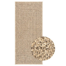 Berkfield Rug Zizur 80X200 Cm Jute Look Indoor And Outdoor - thumbnail 2