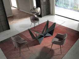 Angel Cerda Stylish Dark Grey Fabric Dining Chair - thumbnail 5