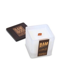 Heart and Home Bamboo Patchouli & Guaiac Wood Small Soy Candle  - 20 Hours Burn - Crackling Wick - thumbnail 3