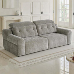 Furnishings For Less UK Harrington Grey Electric Sofa Bed Chenille Adjustable Headrests - thumbnail 4