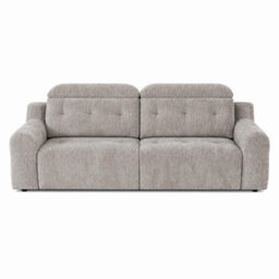 Furnishings For Less UK Harrington Grey Electric Sofa Bed Chenille Adjustable Headrests - thumbnail 2