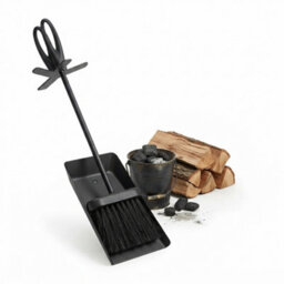 HEATON WHOLESALE Modern Black Hearth Set Stove & Fireplace Cleaning Tools - thumbnail 1