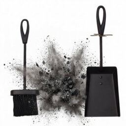 HEATON WHOLESALE Modern Black Hearth Set Stove & Fireplace Cleaning Tools - thumbnail 2