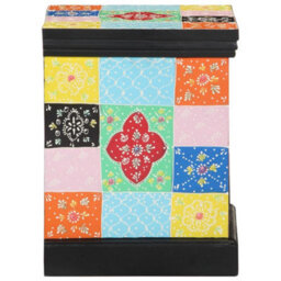 Berkfield Stylish Bedside Cabinet Multicolour 40X35X45 Cm Engineered Wood - thumbnail 3