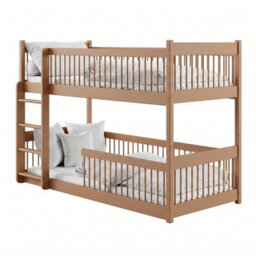Arte Cinnamon Wooden Bunk Bed & 2 Bonnell Mattresses 90 X 190 Cm - thumbnail 1