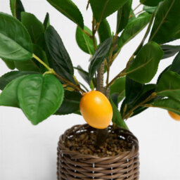 OHS Lemon Tree Artificial Plant Potted New Home Flat Decor Natural Look Leaves Pot - thumbnail 5