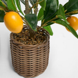 OHS Lemon Tree Artificial Plant Potted New Home Flat Decor Natural Look Leaves Pot - thumbnail 6