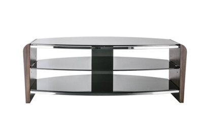 Alphason Francium Tv-Stand With 3 Shelves Walnut Look - image 1