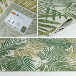 Homeart Outdoor Indoor Rug, Easy Clean, Uv Weather Resistant Rug For Patio, Gardenpalm Green,80X150Cm - thumbnail 5