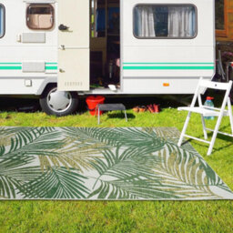 Homeart Outdoor Indoor Rug, Easy Clean, Uv Weather Resistant Rug For Patio, Gardenpalm Green,80X150Cm - thumbnail 3