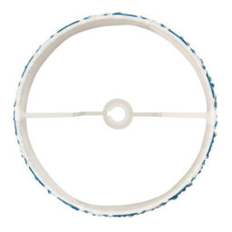 Loops Elegant Set Of 2 Handcrafted Marlin Blue Lamp Shades - 40Cm Tapered Design - thumbnail 4