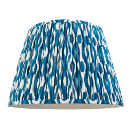 Loops Elegant Set Of 2 Handcrafted Marlin Blue Lamp Shades - 40Cm Tapered Design - thumbnail 5