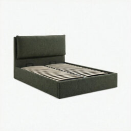 Furniturebox Uk Tilly Green Fabric Ottoman King Size Bed Frame - thumbnail 5