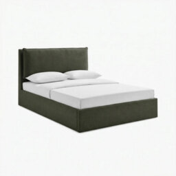 Furniturebox Uk Tilly Green Fabric Ottoman King Size Bed Frame - thumbnail 2